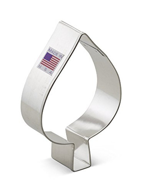 Ann Clark Spade Cookie Cutter - 3.75 Inches - Tin Plated Steel Ann Clark Spade Cookie Cutter - 3.75 Inches - Tin Plated Steel