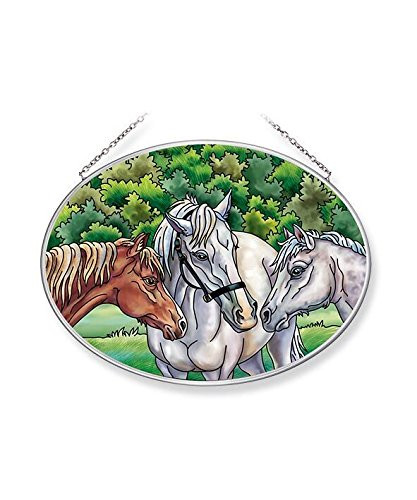 Amia The Horse Whisperers Glass Suncatcher Multicolor