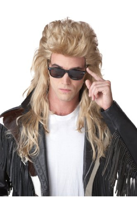 California Costumes 80S Rock Mullet Wig Blonde One Size California Costumes 80S Rock Mullet Wig Blonde One Size