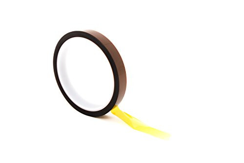 Bertech Low Static Kapton Tape 1 Mil Thick 14 Inches Wide x 36 Yards Long 3 Inch Core Kapton Film with Silicone Adhesive RoHS and REACH Compliant