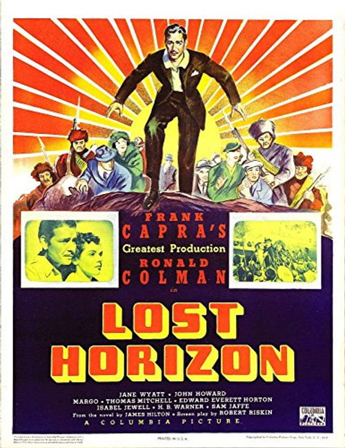 Posterazzi Lost Horizon Top Center Bottom Left Ronald Colman On Window Card 1937_ Movie Masterprint Poster Print 11 x 17 Posterazzi Lost Horizon Top Center Bottom Left Ronald Colman On Window Card 1937_ Movie Masterprint Poster Print 11 x 17