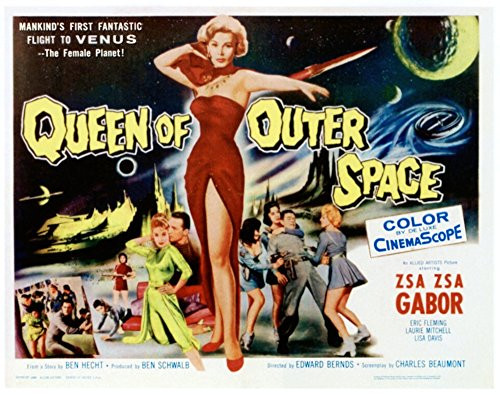 Posterazzi Queen Of Outer Space Center Zsa Gabor 1958 Movie Masterprint Poster Print 14 x 11