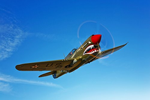 Posterazzi A P-40E Warhawk in flight near Chino California Poster Print 17 x 11