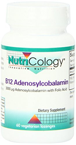 NutriCology B12 Adenosylcobalamin 60 Vegetarian Lozenges