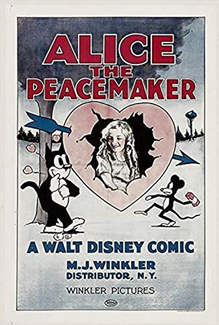 Posterazzi Alice The Peacemaker Center Virginia Davis 1924_ Movie Masterprint Poster Print 11 x 17