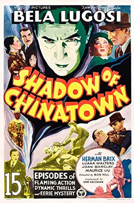 Posterazzi Shadow Of Chinatown Top Center Bela Lugosi 1936_ Movie Masterprint Poster Print 11 x 17