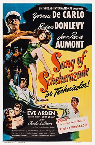 Posterazzi Song Of Scheherazade Us Art Top Left Brian Donlevy Center Yvonne De Carlo 1947 Movie Masterprint Poster Print 11 x 17