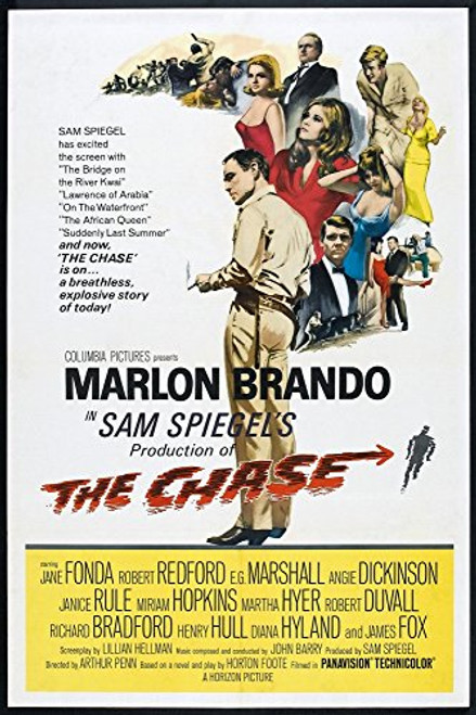 Posterazzi The Chase Us Center Marlon Brando 1966 Movie Masterprint Poster Print 11 x 17