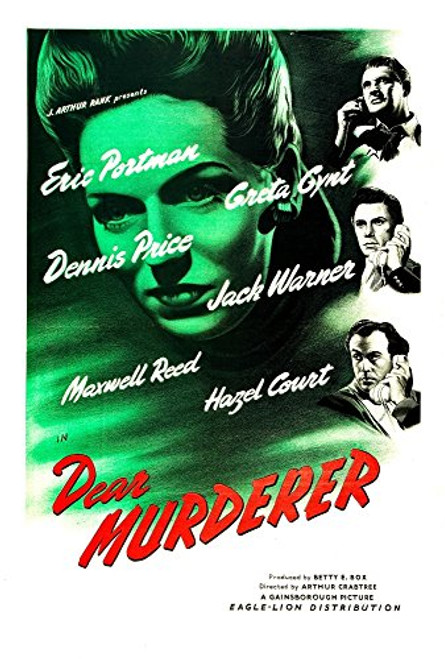 Posterazzi Dear Murderer British Greta Gynt Center Right from Top Eric Portman Maxwell Reed Dennis Price 1947 Movie Masterprint Poster Print 11 x 17 Varies