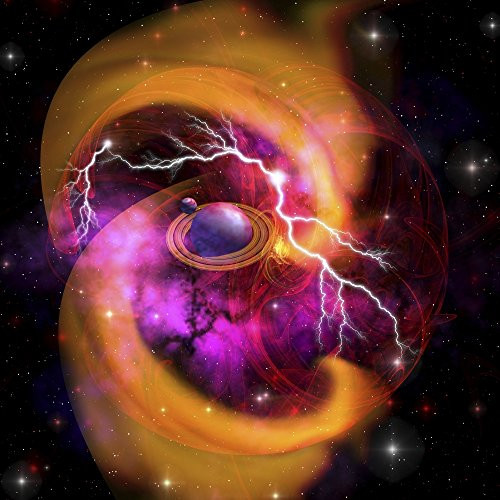 Posterazzi The evolution of planet building with surrounding gases and dust with electrical charges Poster Print 14 x 14