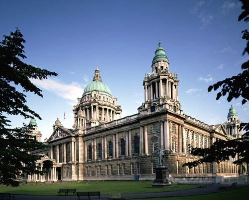 Posterazzi Facade Of A Government Building Belfast Northern Ireland Poster Print 16 x 12
