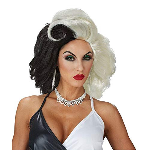 California Costumes Womens Cruel Diva Adult Wig BlackWhite One Size California Costumes Womens Cruel Diva Adult Wig BlackWhite One Size