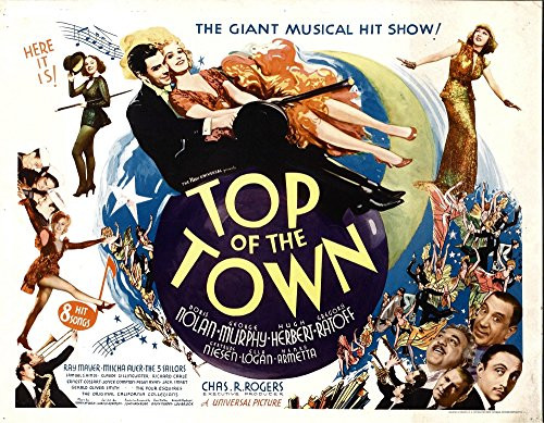 Posterazzi Top Of The Town Center From Left George Murphy Doris Nolan 1937 Movie Masterprint Poster Print 14 x 11