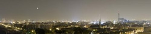 Posterazzi Buildings in a city lit up at night Pilsen Chicago Illinois USA Poster Print 20 x 5