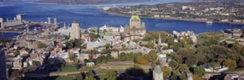 Posterazzi High angle view of buildings City Quebec Canada Poster Print 18 x 6