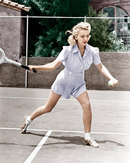 Posterazzi Carole Landis Plays Tennis Ca_ 1940 Photo Poster Print 8 x 10