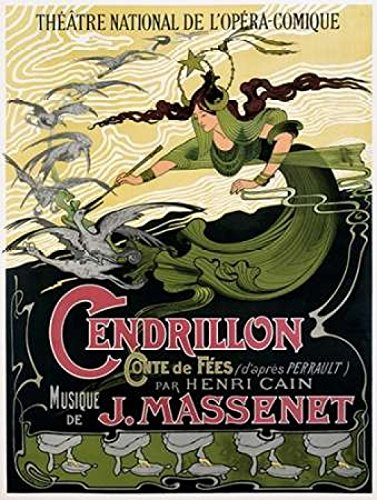 Posterazzi CendrillonJ_ Massenet Poster Print by Emile Bertrand 11 x 14