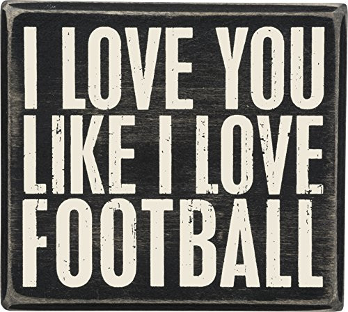 Primitives by Kathy Box Sign, Love Football