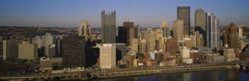 Posterazzi High angle view of buildings in a city Pittsburgh Pennsylvania USA Poster Print 18 x 6