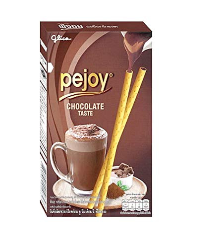 Pejoy Cookie Stick with Chocolate Taste Cream 54g_1_90 oz_ By Glico pack of 4
