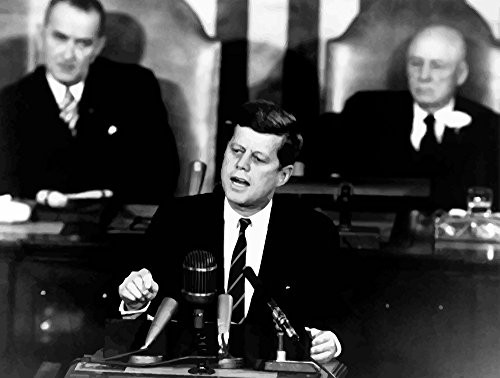 Posterazzi Digitally restored vector photo of President John F_ Kennedy Poster Print 16 x 12