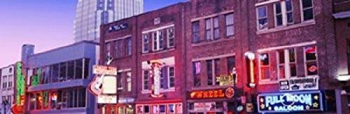 Posterazzi PPI148842S Neon signs on buildings Nashville Tennessee USA Poster Print 18 x 6