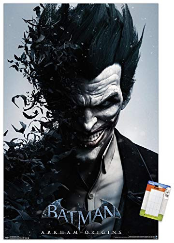 Trends International DC Comics Video Game - Arkham Origins - Portrait Wall Poster 14_725 x 22_375 Premium Poster   Mount Bundle