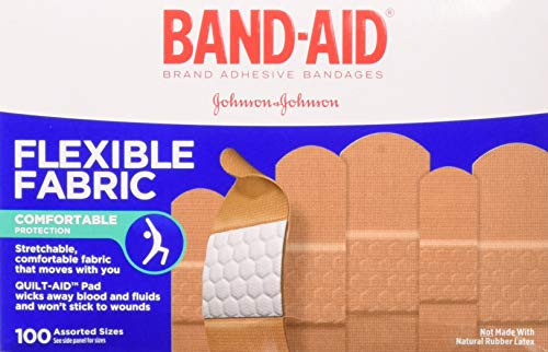 BAND-AID Flexible Fabric Adhesive Bandages Assorted 100 ea Pack of 2 BAND-AID Flexible Fabric Adhesive Bandages Assorted 100 ea Pack of 2