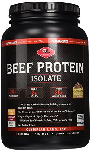 Olympian Labs Beef Protein Isolate Chocolate 1 lb