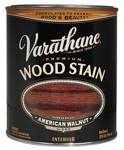 Varathane 211727H Premium Wood Stain Quart American Walnut
