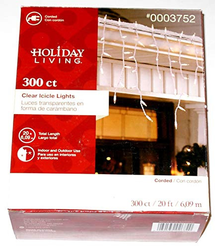 Holiday Living 300 ct Christmas Icicle Lights - Clear 19_3 ft_