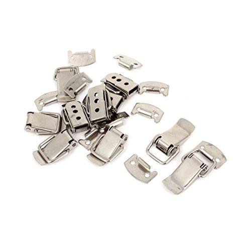 Uxcell Cabinet Case Box Spring Loaded Toggle Latch Hasp, 1", 10 Piece