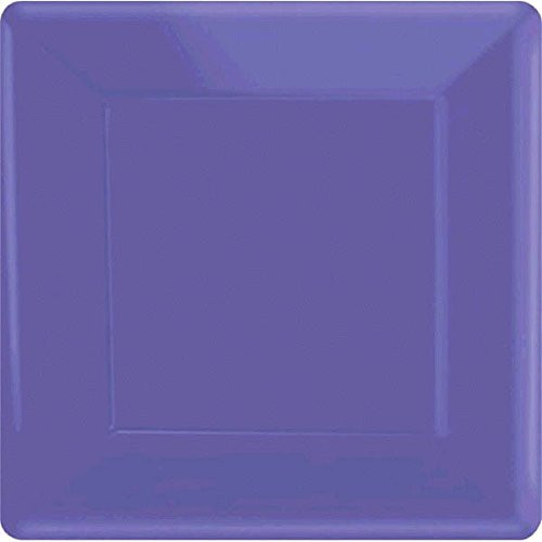 Amscan New Purple Square Paper Plates, 20 Ct. | Party Tableware