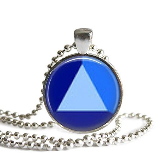 Steven Universe Sapphire Gem 1 inch Silver Plated Pendant Necklace