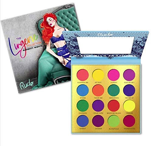 RUDE The Lingerie Collection 16 Eyeshadow Palette - Naughty Nights Brights
