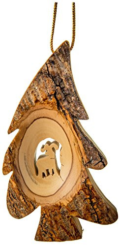 EARTHWOOD FINE WOOD PRODUCTS B-31 Olive Wood Bark Tree with Bighorn Brown