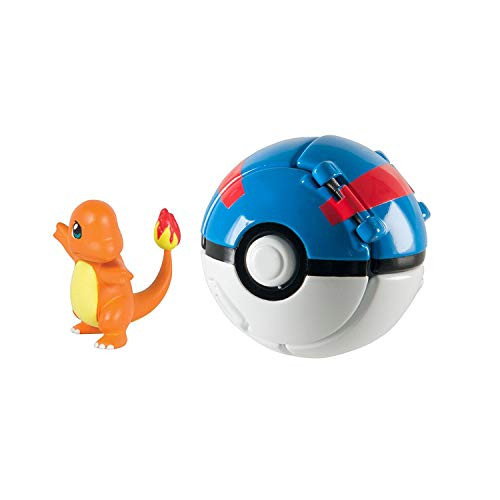 Throw Poke and N Pop Ball Action Dolls Charmander and Great Ball Figurine Toys