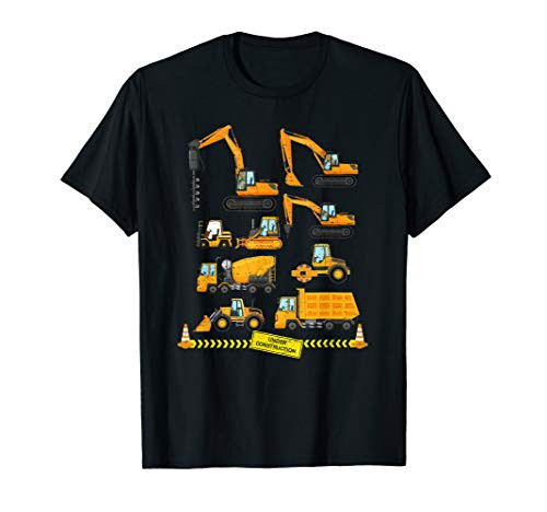 Excavator Heavy Construction Trucks Dig It T-Shirt