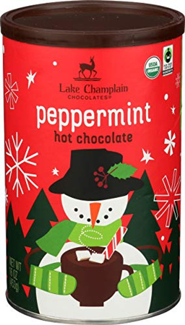 Lake Champlain Holiday Peppermint Organic Hot Chocolate 16 Servings 1 Pound Lake Champlain Holiday Peppermint Organic Hot Chocolate 16 Servings 1 Pound