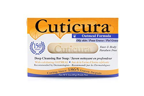 Cuticura Oatmeal Formula Deep Cleansing Bar Soap - Oily - 3 OZ Pack of 6