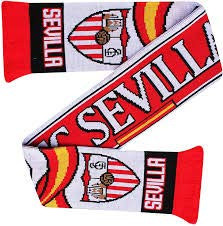 Sevilla FC Scarf  Premium Acrylic Knit  Soccer Fan Scarf