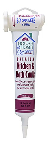 Red Devil 0838 House   Home Restore Kitchen   Bath Caulk EZ Squeeze Tube 5 Fl_ Oz 5-Pack White 5 Pack