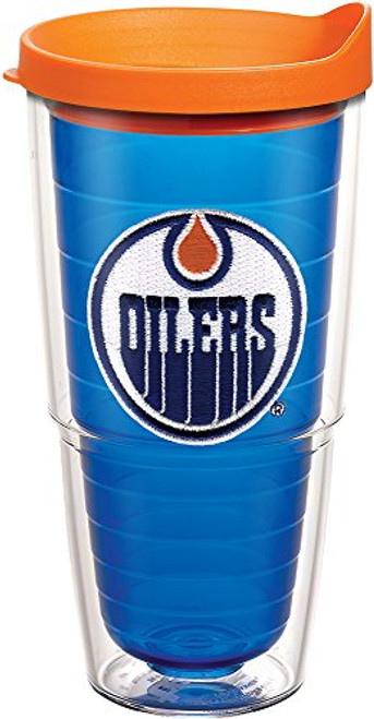 Tervis NHL Edmonton Oilers Primary Logo Tumbler with Emblem and Orange Lid 24oz Blue Tervis NHL Edmonton Oilers Primary Logo Tumbler with Emblem and Orange Lid 24oz Blue
