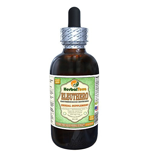 Eleuthero Eleutherococcus Senticosus Glycerite Organic Dried Root Alcohol-Free Liquid Extract 2 oz