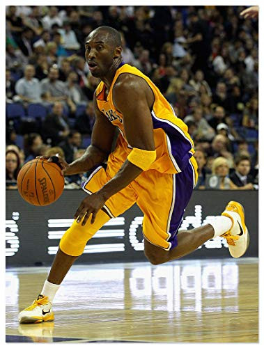FUNHUA Kobe Bryant Poster Canvas Unframed NBA Lakers Basketball Number 24 Kobe Wall Art18x24 inches
