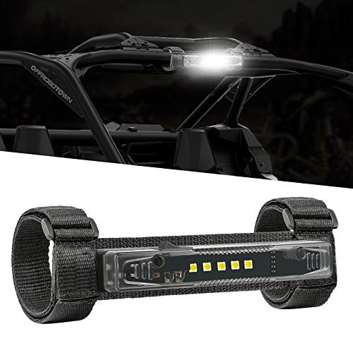 OFFROADTOWN UTV Dome Light Universal Roll Bar Mount LED Light Interior Utility Roll Cage Light Courtesy Wraparound Roll Bar Dome Light for UTV ATV RZR Can-Am Polaris Ranger Truck