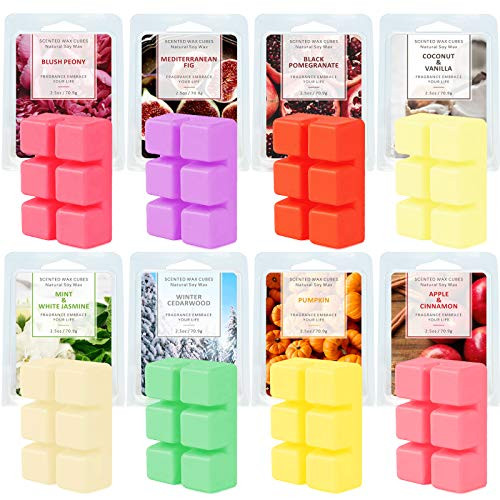 SnailDigit 8 Scents Scented Wax Melts for Home Wax Cubes 8 Scent Soy Wax Natural Soy Wax Melt SnailDigit 8 Scents Scented Wax Melts for Home Wax Cubes 8 Scent Soy Wax Natural Soy Wax Melt