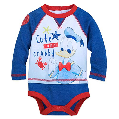 Disney Donald Duck Bodysuit for Baby Size 12-18 MO Multi