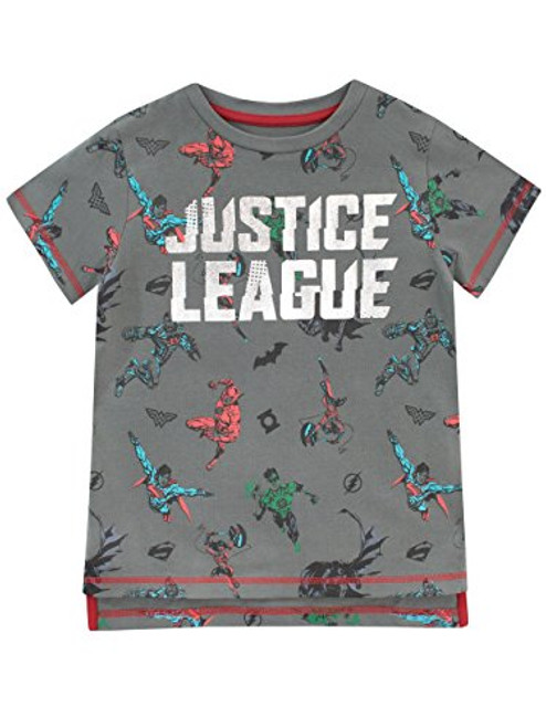 DC Comics Boys Justice League T-Shirt Size 14 Grey DC Comics Boys Justice League T-Shirt Size 14 Grey