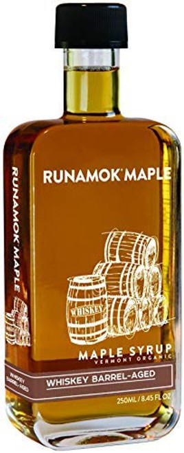 Runamok Maple Whiskey Barrel Aged Maple Syrup - Authentic Real Vermont Syrup Natural Sweetener Great for Ice Cream Cheese Pairing Pancakes 8_45 Fl Oz 250mL Special Gift For Holidays Runamok Maple Whiskey Barrel Aged Maple Syrup - Authentic Real Vermont Syrup Natural Sweetener Great for Ice Cream Cheese Pairing Pancakes 8_45 Fl Oz 250mL Special Gift For Holidays
